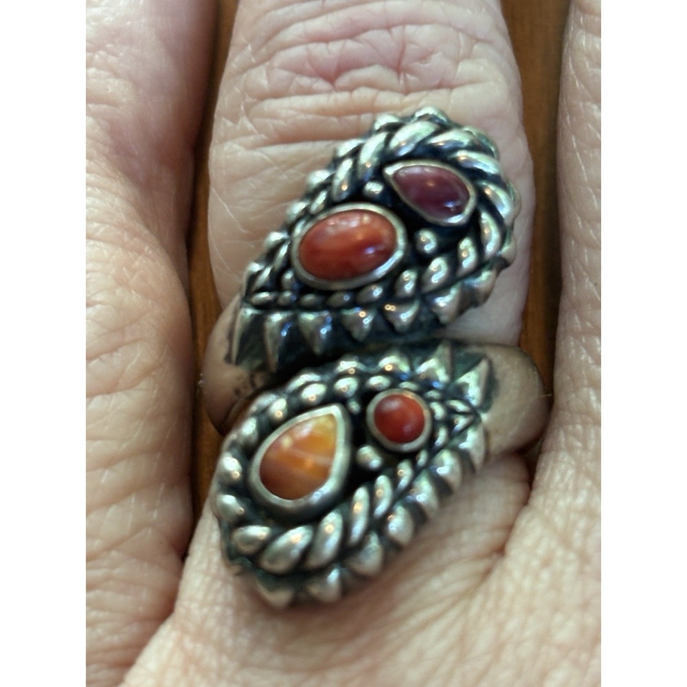 Carolyn Pollack Sterling Silver Turquoise Ring Size 7